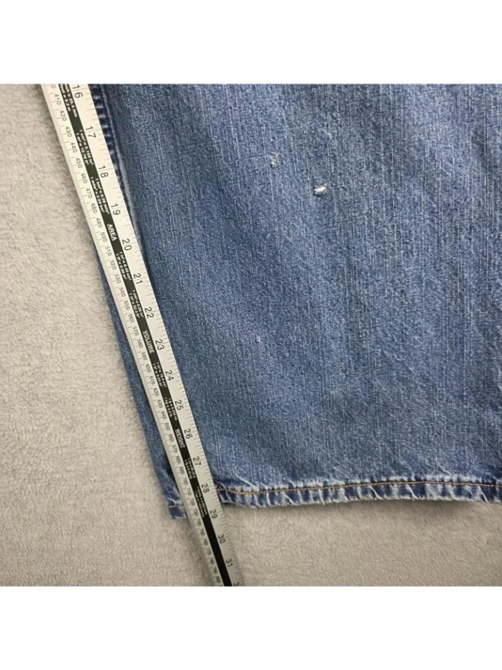 Levis 599 Giant Fit Jeans Mens 36x30 Blue Wide Leg High Rise Zip Fly Denim